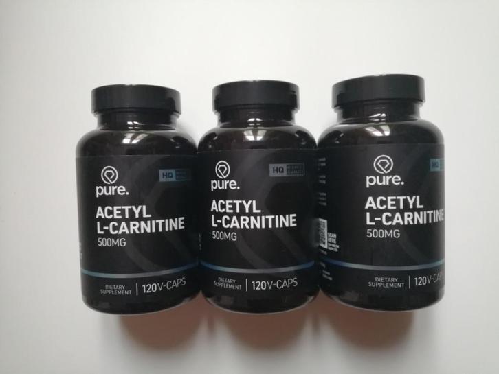 Acetyl-l-carnitine 120 v-caps, Sport en Fitness, Overige Sport en Fitness, Nieuw, Ophalen of Verzenden