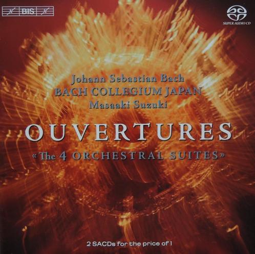 Dubbel SACD - Ouvertures / Bach - Bach Collegium / Suzuki, Cd's en Dvd's, Cd's | Klassiek, Zo goed als nieuw, Orkest of Ballet
