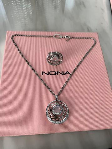 Nona silver set 925, Bijoux, Sacs & Beauté, Enlèvement ou Envoi, Comme neuf