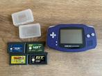 Gameboy Advance violette en très bon état + jeux, Enlèvement ou Envoi, Comme neuf, Game Boy Advance, Avec jeux