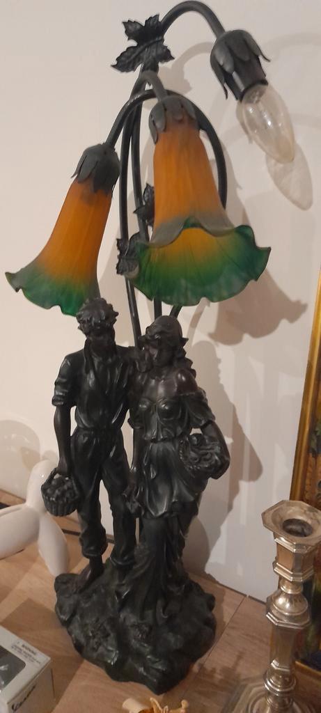 romantische sierverlichting met lampenkappen, Antiek en Kunst, Antiek | Verlichting, Ophalen