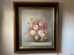 Olieverf schilderij - stilleven bloemen, Antiek en Kunst, Ophalen