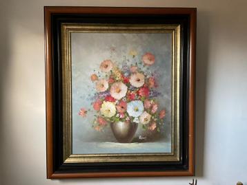 Olieverf schilderij - stilleven bloemen beschikbaar voor biedingen