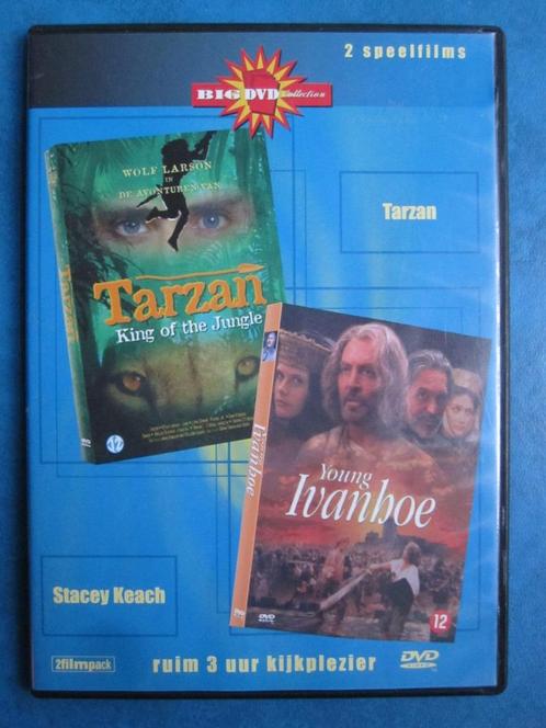 Tarzan + Young Ivanhoe (2 films op 1 DVD), Cd's en Dvd's, Dvd's | Avontuur, Zo goed als nieuw, Boxset, Vanaf 12 jaar, Ophalen of Verzenden