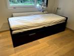 Brimnes Ikea bed bank, Huis en Inrichting, Slaapkamer | Bedden, Ophalen, Verstelbaar, Zwart, Tweepersoons