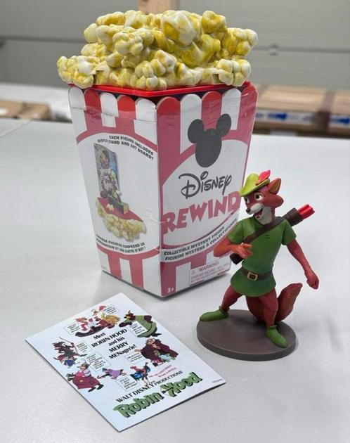 DISNEY Rewind Popcorn - ROBIN HOOD Figuur red series card, Verzamelen, Disney, Nieuw, Beeldje of Figuurtje, Ophalen of Verzenden