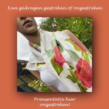  Sjaal – 91 cm X 88 cm - zijde! beschikbaar voor biedingen