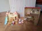 Sylvanian families huis en crèche, Kinderen en Baby's, Speelgoed | Poppenhuizen, Ophalen, Zo goed als nieuw