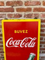 Coca Cola emaille sprite boy., Verzamelen, Ophalen, Gebruikt, Reclamebord