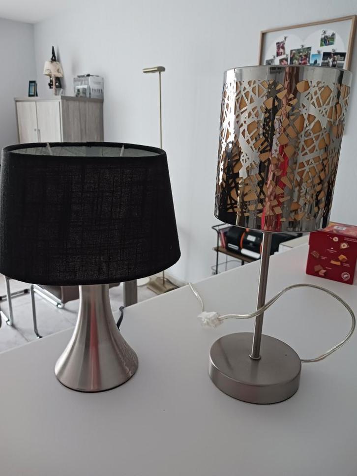 2 Touch tafellampen, Huis en Inrichting, Lampen | Tafellampen, Zo goed als nieuw, Minder dan 50 cm, Metaal, Ophalen of Verzenden