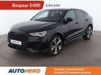 Audi Q3 45 TFSIe S line (bj 2021, automaat), Auto's, 245 pk, Gebruikt, Zwart, Leder