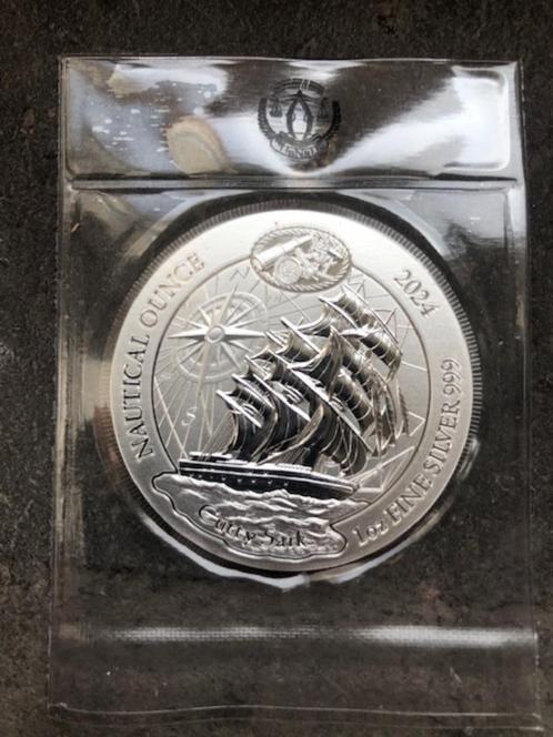 2024 Ruanda Nautical - Cutty Sark - 1 oz silver sealed, Timbres & Monnaies, Métaux nobles & Lingots, Argent, Enlèvement ou Envoi