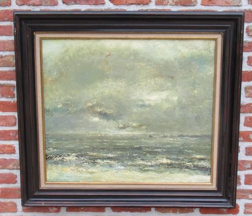 Bosschaert Bernard ( 1933 ) Zeezicht in de winter, Antiek en Kunst, Kunst | Schilderijen | Klassiek, Ophalen