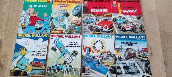 8x Michel Vaillant, Boeken, Stripverhalen, Gelezen, Meerdere stripboeken, Ophalen