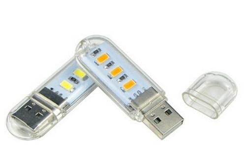 USB LED Verlichting Licht Lamp 3 LED's 5 V Volt, 18 x 59 mm, Caravans en Kamperen, Zaklampen, Nieuw, Ophalen of Verzenden