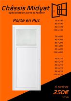 Porte Pvc GRAND STOCK DISPONIBLE 250€, Bricolage & Construction, Châssis & Portes coulissantes, Enlèvement, Neuf, Synthétique