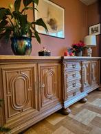 Klassieke eiken dressoirkast, Huis en Inrichting, Kasten | Dressoirs, Ophalen, Eikenhout, Zo goed als nieuw, 200 cm of meer