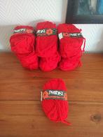 Phildar Kadischa 130 rood 10 bollen €1 p/s €8 lot, Ophalen of Verzenden, Zo goed als nieuw