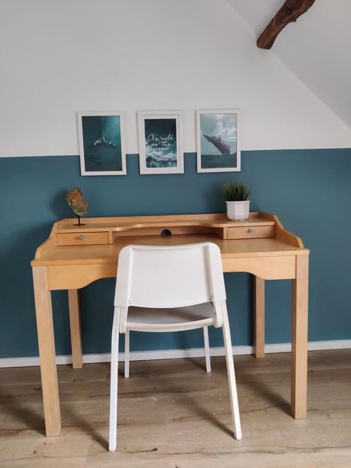 Houten bureau, Huis en Inrichting, Bureaus, Zo goed als nieuw, Bureau, Ophalen