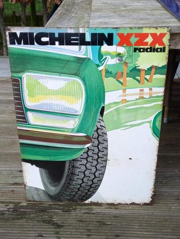 enseigne publicitaire ancienne Michelin XZX, Enlèvement ou Envoi, Comme neuf, Panneau publicitaire