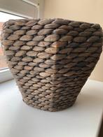 3 rieten bloempotten 30 cm diam. + terracotta pottrn, Tuin en Terras, Rond, Binnen, Zo goed als nieuw, Minder dan 40 cm