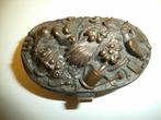 Antiek gebronzeerd metalen juwelendoosje, Ophalen of Verzenden