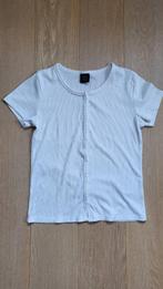 T-shirt boutonné blanc, 14 ans, Fille, Chemise ou À manches longues, Utilisé, Enlèvement ou Envoi