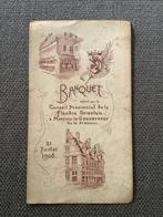 Oude menukaart banquet 21 juli 1908, Ophalen of Verzenden