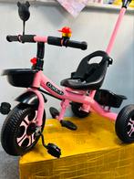 Driewieler kinderfiets / driewieler fiets met duwstang., Vélos & Vélomoteurs, Vélos | Tricycles pour enfants, Comme neuf, Tige de poussée