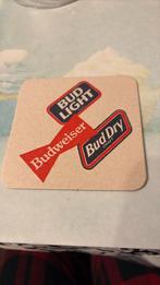 Oude bierviltje budweiser, Verzamelen, Ophalen of Verzenden, Zo goed als nieuw, Viltje(s)