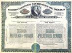 National Railways of Mexico 1910, Timbres & Monnaies, Actions & Titres, Action, Enlèvement ou Envoi, Avant 1920