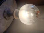 vintage schemerlamp / tafellamp, Huis en Inrichting, Lampen | Tafellampen, Glas, Zo goed als nieuw, 50 tot 75 cm, Ophalen