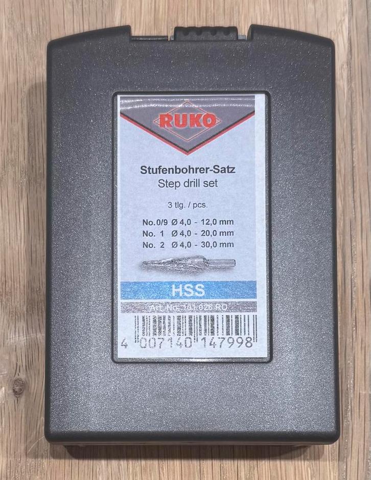 Ruko trappenboorset, 3-delig nieuw!, Doe-het-zelf en Bouw, Overige Doe-Het-Zelf en Bouw, Nieuw, Ophalen