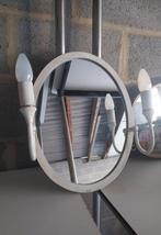 Vintage spiegel / vanity /makeup spiegel/ spiegel met lampen, Ophalen, Zo goed als nieuw
