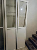 2x witte halve vitrine deur voor Billy boekenkast, Huis en Inrichting, Ophalen