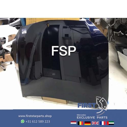 W205 C205 A205 S205 MOTORKAP BLAUW Mercedes C Klasse 2014-20, Auto-onderdelen, Carrosserie, Motorkap, Mercedes-Benz, Voor, Gebruikt