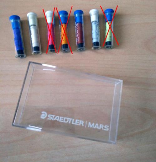 Gebruikte Mars-Staedtler penpunten, Diversen, Schoolbenodigdheden, Zo goed als nieuw, Verzenden