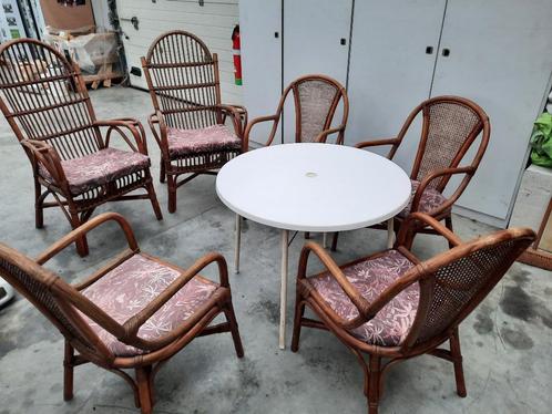 rotan stoelen, Huis en Inrichting, Stoelen, Zo goed als nieuw, Vijf, Zes of meer stoelen, Riet of Rotan, Ophalen