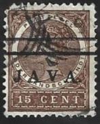 Koningin Wilhelmina Nederlands-Indië 1908 Opdruk JAVA, Postzegels en Munten, Postzegels | Nederlands-Indië en Nieuw-Guinea, Ophalen of Verzenden