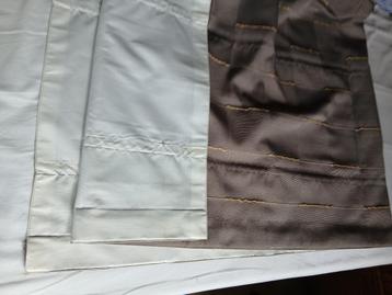 OPTREKgordijn  Heytens 162 Breed 122 Hoog, met ecru voering beschikbaar voor biedingen