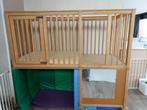 Hoog park hoge box, Kinderen en Baby's, Babyparken, Wieltjes, Gebruikt, Rechthoekig, Ophalen