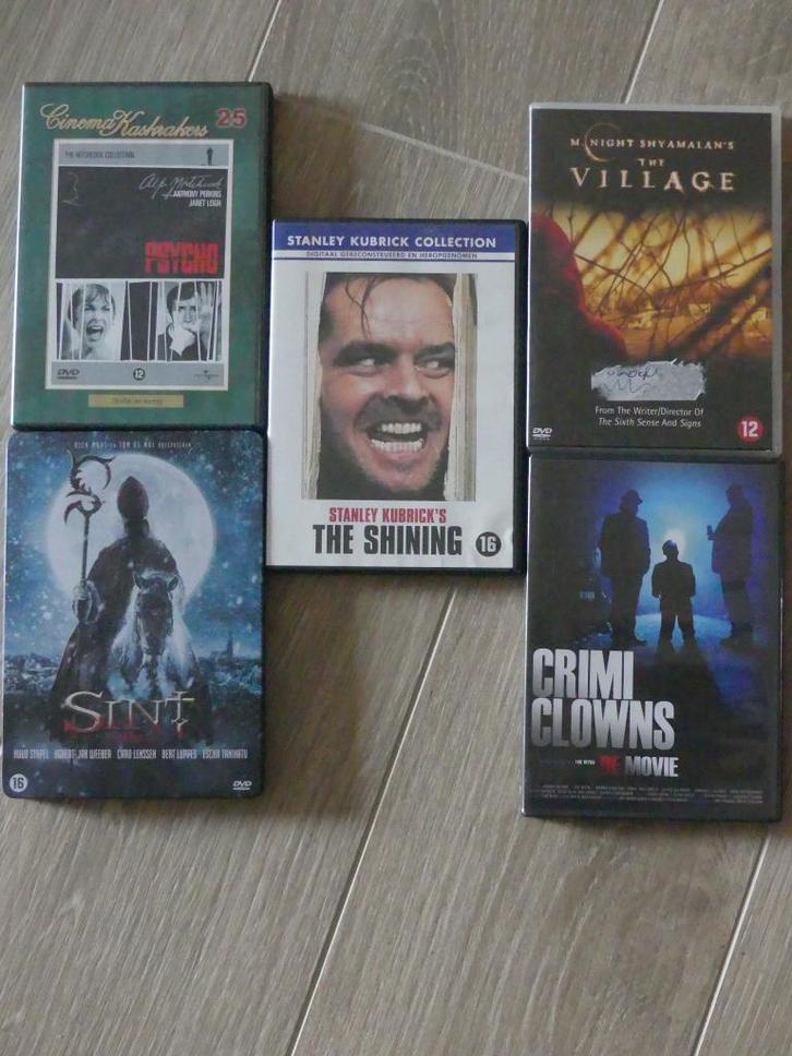 Griezel DVD 5 stuks, Cd's en Dvd's, Dvd's | Horror, Gebruikt, Overige genres, Vanaf 12 jaar, Ophalen of Verzenden