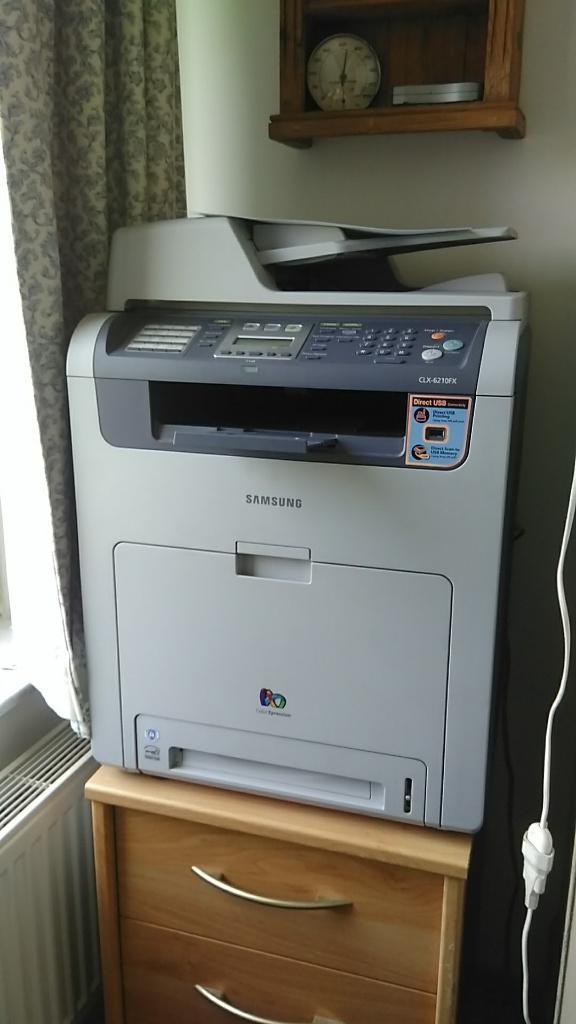 Samsung CLX-6210FX PRO COLOR laserprint/fotokopie, Computers en Software, Printers, Zo goed als nieuw, Printer, Laserprinter, Faxen