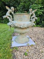 2 GROTE BRONZEN TUINVAZEN ENGELEN RUIME KEUZE TUINBEELDEN!!!, Ophalen of Verzenden, Zo goed als nieuw