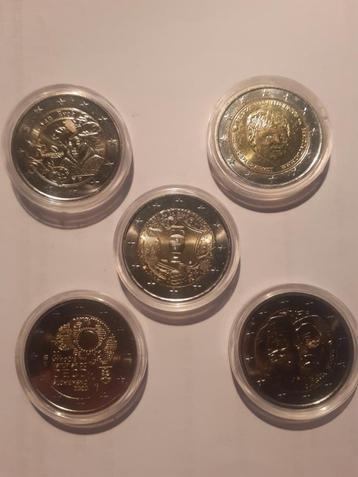 2 Euro munten speciale uitgaves in capsules beschikbaar voor biedingen