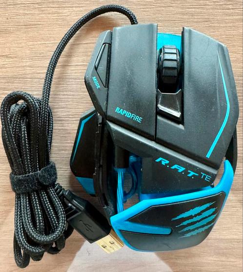 Madcatz R.A.T. TE gaming muis, Computers en Software, Muizen, Gebruikt, Muis, Rechtshandig, Bedraad, Gaming muis, Ophalen