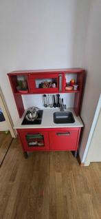 Volledig uitgerust kinderfornuis met veel accessoires, Ophalen, Zo goed als nieuw, Hout, Speelkeuken