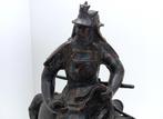 antiek brons beeld cloisonné ruiter paard, Ophalen of Verzenden, Brons