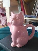 Théière rétro pour chat en porcelaine rose, Collections, Maison et Meubles, Enlèvement ou Envoi
