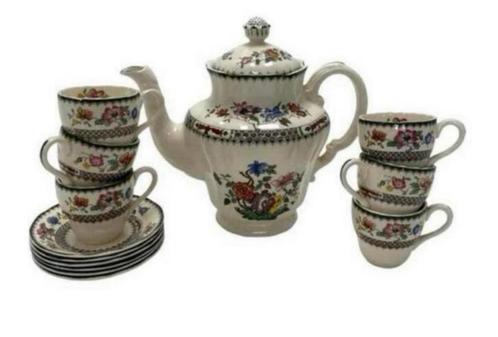 Spode England Servies 1815 antiek theepot kop en schotels, Antiek en Kunst, Antiek | Servies los, Ophalen of Verzenden